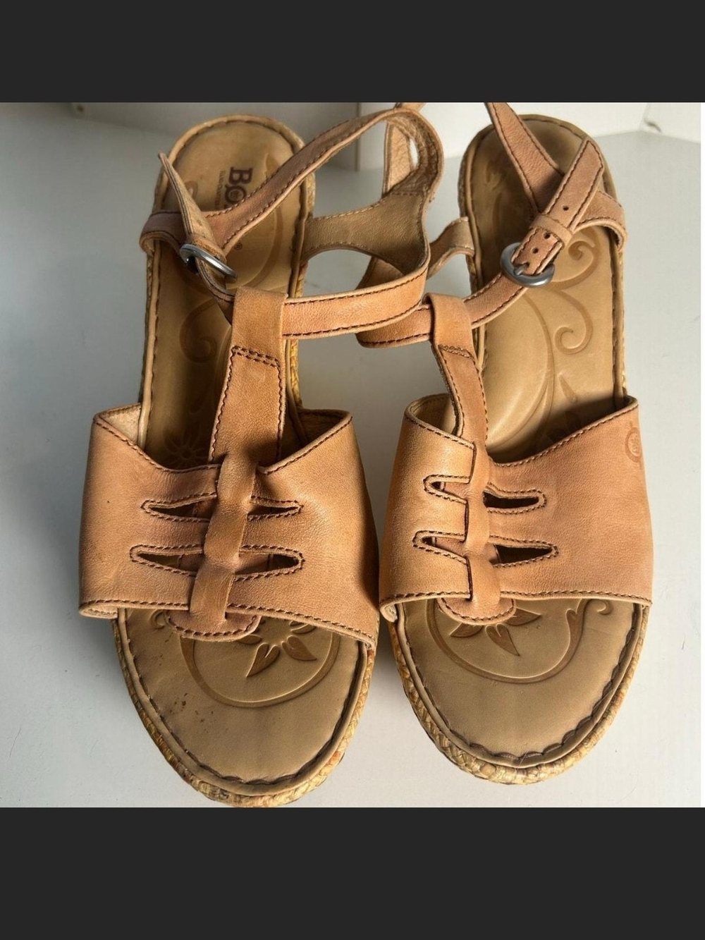 Comfortable Born Boho Tan Women’s Leather Sandals